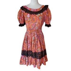 Vintage Full Circle, Multi-Color‎ Square Dancing Dress
